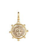 Helios & Rose Coin Charm Pendant