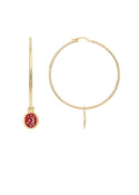 Moon & Stars Enamel Hoops