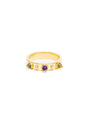 Punta di Diamante Amethyst Citrine Ring