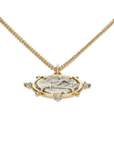 Taras & Dolphin Coin Pendant