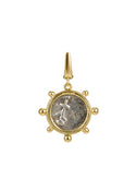 Athena & Sword Small Coin Charm Pendant
