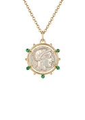 Athena Coin Stone Medallion