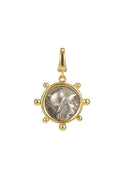 Athena & Sword Small Coin Charm Pendant