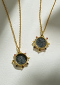 Capitoline-Wolf Coin Stone Pendant