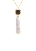 Capitoline-Wolf Chalcedony Tassel Pendant