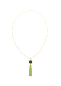 Capitoline-Wolf Peridot Tassel Pendant