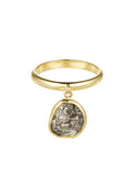Lion & Floral Star Coin Flip Ring